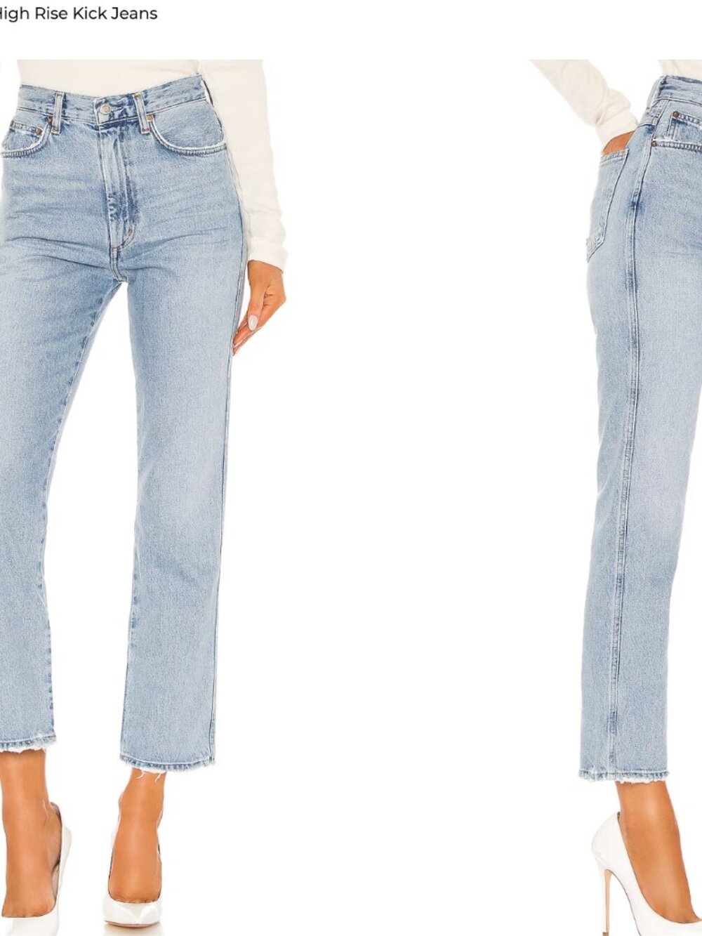 Agolde Size 30 Pinch Waist High Rise Kick in Riptide AGOLDE